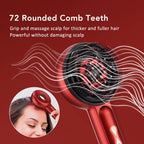 Electric Micro-Current Massage Comb 660Nm Red Light Hair Care Comb Kneading Relax Head Scalp Massager Blood Circulation