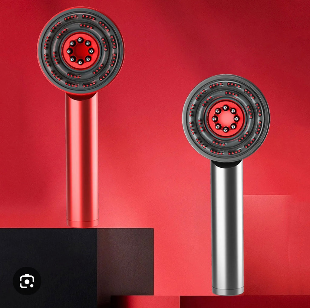 Electric Micro-Current Massage Comb 660Nm Red Light Hair Care Comb Kneading Relax Head Scalp Massager Blood Circulation