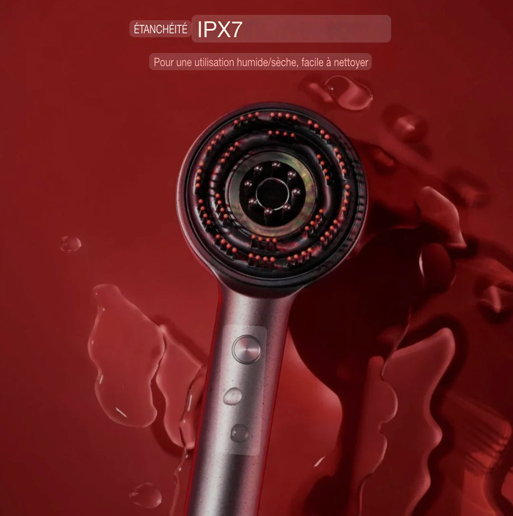 Electric Micro-Current Massage Comb 660Nm Red Light Hair Care Comb Kneading Relax Head Scalp Massager Blood Circulation