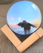 Customizable Video Glass Ball DIY Art Glass Ball Lamp - Spherical Pixel Display, Detachable Video and Sound Game Screen