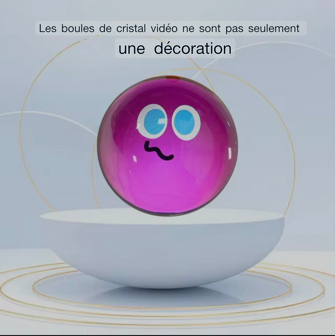 Customizable Video Glass Ball DIY Art Glass Ball Lamp - Spherical Pixel Display, Detachable Video and Sound Game Screen