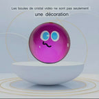 Customizable Video Glass Ball DIY Art Glass Ball Lamp - Spherical Pixel Display, Detachable Video and Sound Game Screen