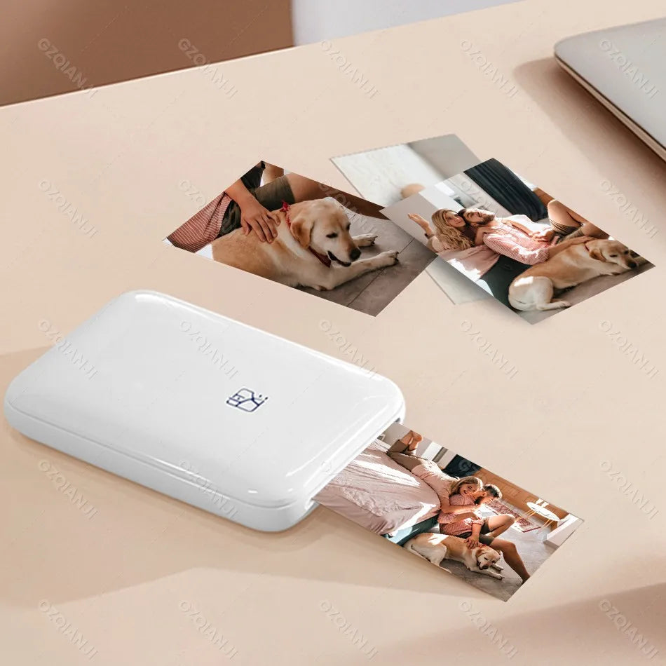 HPRT MT53 3Inch Zink Small Inkless Photo Printer Directly Connected to Mobile Phone with Color HD Restoration Suppor IOS Android