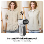 Portable Electric Clothes Steam Iron with Mite Removal & Self-Suction for Travel & Home