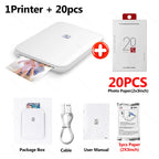 HPRT MT53 3Inch Zink Small Inkless Photo Printer Directly Connected to Mobile Phone with Color HD Restoration Suppor IOS Android